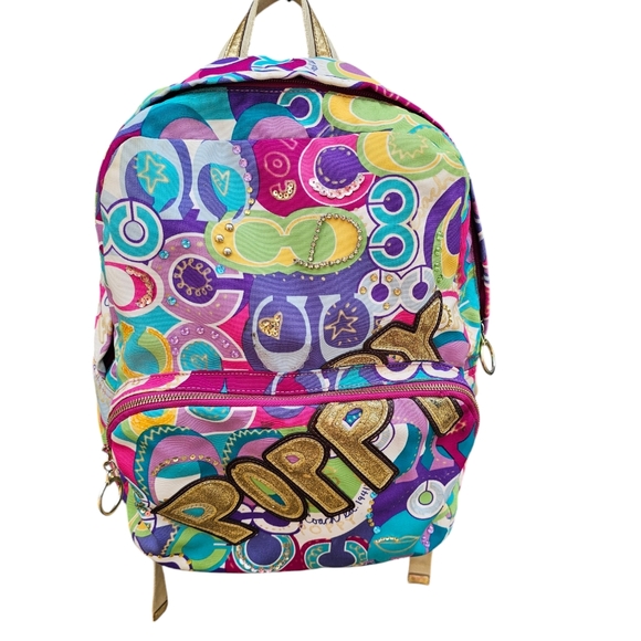 Coach Poppy pop c backpack. LIMITED EDITION RARE - Picture 1 of 8